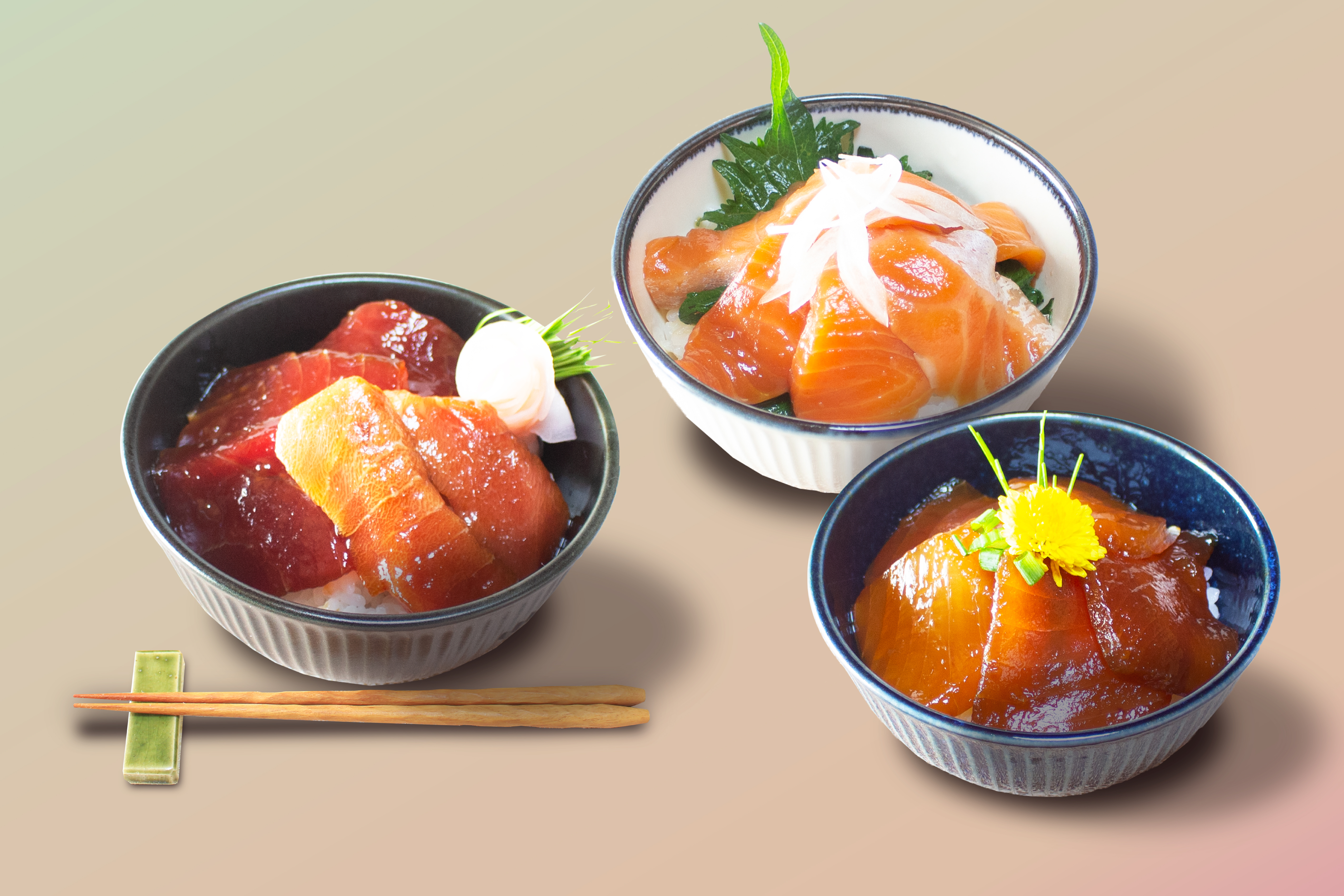 一膳づけ丼の具３種詰合せ